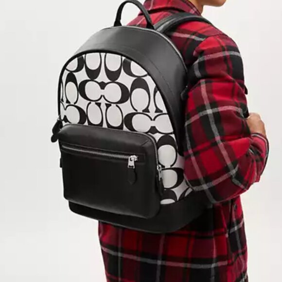 Coach West Backpack In Signature Canvas main image 8